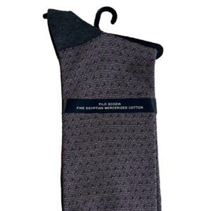 Punto Italian Men Dress Socks Egyptian Cotton Size 10-13 Plum